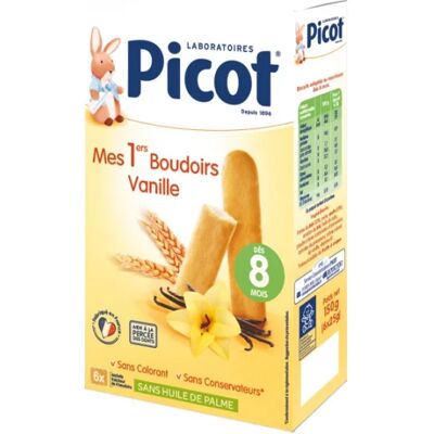Picot Mes 1ers Boudoirs Vanille - Biscuits pour Bébé - Publicité Picot Mes 1ers Boudoirs Vanille - Biscuits pour Bébé - Publicité