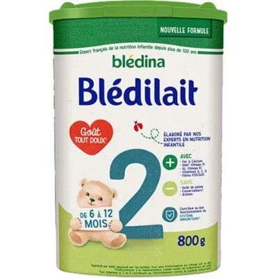 Blédina Blédilait 2ème Âge 800 g - Lait en poudre - Publicité Blédina Blédilait 2ème Âge 800 g - Lait en poudre - Publicité