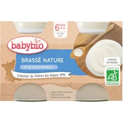 Yaourt bébé bio au lait de vache français - 130g - Publicité Yaourt bébé bio au lait de vache français - 130g - Publicité