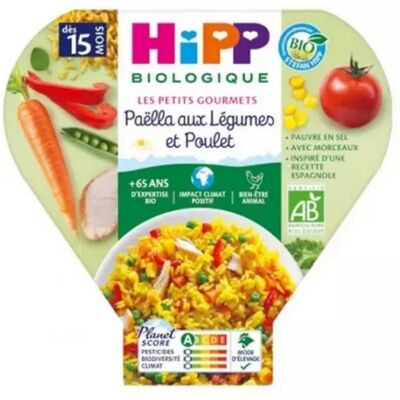 Parapharmacie en ligne > Bébé & Maman > Alimentation bébé > Repas pour bébé HiPP Les Petits Gourmets Paëlla aux Légumes et Poulet dès 15 Mois Bio 250 g - Publicité Parapharmacie en ligne > Bébé & Maman > Alimentation bébé > Repas pour bébé HiPP Les Petits Gourmets Paëlla aux Légumes et Poulet dès 15 Mois Bio 250 g - Publicité