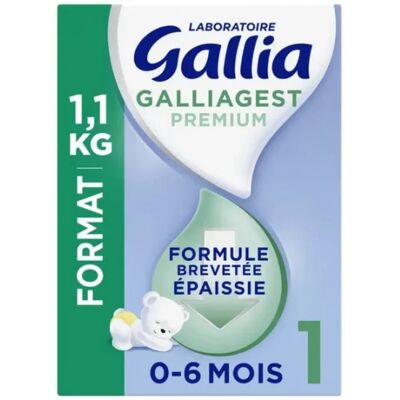 Parapharmacie en ligne > Bébé & Maman > Alimentation bébé > Laits infantiles > Laits 1er âge Gallia Gallagest Premium Lait en Poudre Épaissie 1er âge 1,1 kg - Publicité Parapharmacie en ligne > Bébé & Maman > Alimentation bébé > Laits infantiles > Laits 1er âge Gallia Gallagest Premium Lait en Poudre Épaissie 1er âge 1,1 kg - Publicité