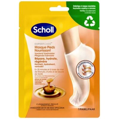 Kit Masque Pieds au Miel de Manuka Scholl - Hydratant & Réparateur - Publicité Kit Masque Pieds au Miel de Manuka Scholl - Hydratant & Réparateur - Publicité