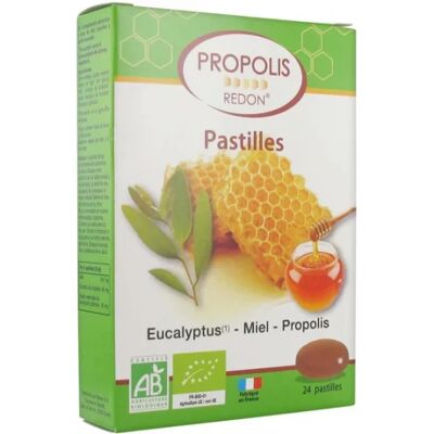 Parapharmacie en ligne > Bio & médecine naturelle > Produits de médecines naturelles > Produits de phytothérapie Redon Pastilles Propolis Miel Eucalyptus x 24 - Publicité Parapharmacie en ligne > Bio & médecine naturelle > Produits de médecines naturelles > Produits de phytothérapie Redon Pastilles Propolis Miel Eucalyptus x 24 - Publicité