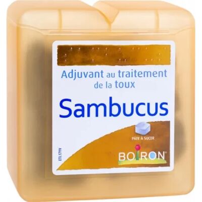 Médicaments sans ordonnance > Homéopathie Boiron Réglisse au Sambucus Pâte à sucer 70 g - Publicité Médicaments sans ordonnance > Homéopathie Boiron Réglisse au Sambucus Pâte à sucer 70 g - Publicité