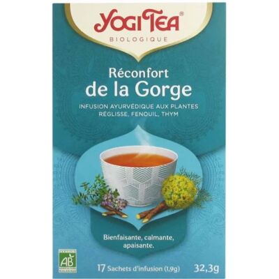 Yogi Tisane Réconfort de la Gorge - Infusion - Publicité Yogi Tisane Réconfort de la Gorge - Infusion - Publicité