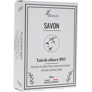 Savon masque au lait de chèvre bio et huile d'arbre à thé - 100g - Publicité Savon masque au lait de chèvre bio et huile d'arbre à thé - 100g - Publicité