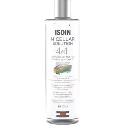 Parapharmacie en ligne > Beauté & Soins > Produits de soins du visage > Produits nettoyants et démaquillants Isdin Solution Micellaire 4 en 1 400 ml - Publicité Parapharmacie en ligne > Beauté & Soins > Produits de soins du visage > Produits nettoyants et démaquillants Isdin Solution Micellaire 4 en 1 400 ml - Publicité