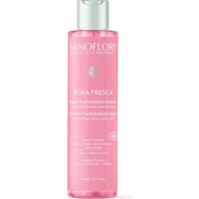 Sanoflore Aqua Rosa Hydratation Intense Eau de Soin - Eau faciale - Publicité Sanoflore Aqua Rosa Hydratation Intense Eau de Soin - Eau faciale - Publicité