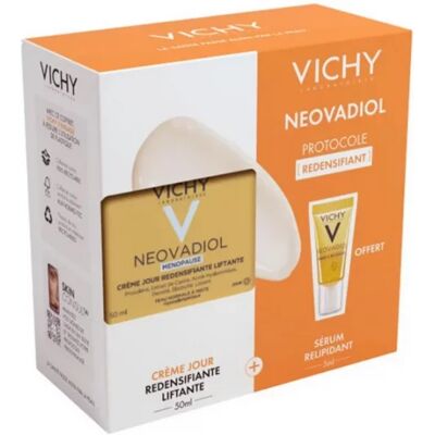 Parapharmacie en ligne > Beauté & Soins > Produits de soins du visage > Soins anti-âge pour le visage Vichy Neovadiol Ménopause Crème Jour Redensifiante Liftante Peau Normale à Mixte 50 ml + Sérum Relipidant 5 ml offert - Publicité Parapharmacie en ligne > Beauté & Soins > Produits de soins du visage > Soins anti-âge pour le visage Vichy Neovadiol Ménopause Crème Jour Redensifiante Liftante Peau Normale à Mixte 50 ml + Sérum Relipidant 5 ml offert - Publicité