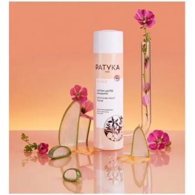 Lotion Lactée Apaisante Bio Patyka - Hydratante et Calmante - Publicité Lotion Lactée Apaisante Bio Patyka - Hydratante et Calmante - Publicité