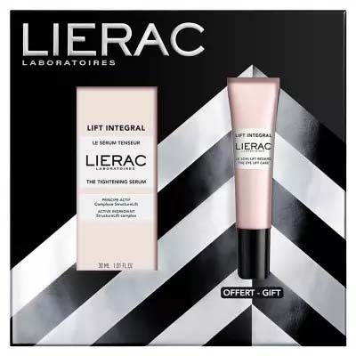 Parapharmacie en ligne > Beauté & Soins > Produits de soins du visage > Soins anti-âge pour le visage > Soins raffermissants et lissants anti-âge Lierac Lift Integral Le Sérum Tenseur 30 ml + Le Soin Lift Regard 15 ml Offert - Publicité Parapharmacie en ligne > Beauté & Soins > Produits de soins du visage > Soins anti-âge pour le visage > Soins raffermissants et lissants anti-âge Lierac Lift Integral Le Sérum Tenseur 30 ml + Le Soin Lift Regard 15 ml Offert - Publicité