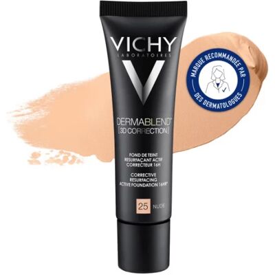 Vichy Dermablend 3D Correcteur Fond de Teint - Peau grasse SPF25 - Publicité Vichy Dermablend 3D Correcteur Fond de Teint - Peau grasse SPF25 - Publicité