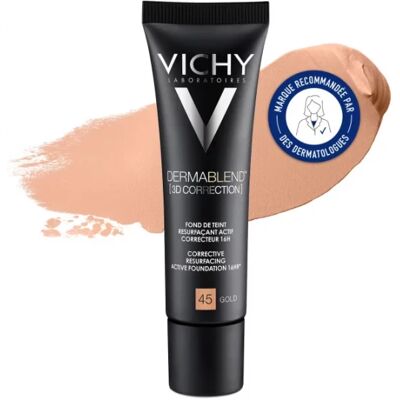 Vichy Dermablend 3D Correction Fond de Teint Gold SPF 25 16H - Peau Grasse - Publicité Vichy Dermablend 3D Correction Fond de Teint Gold SPF 25 16H - Peau Grasse - Publicité