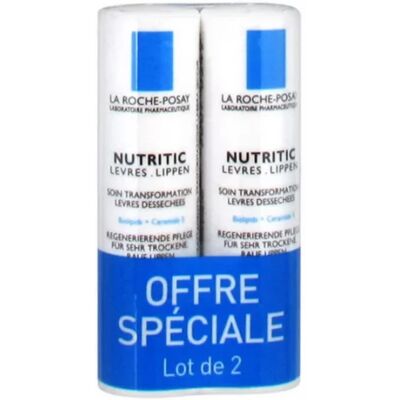 La Roche-Posay Nutritic Lips 2 x 4,7ml - Stick Lèvres - Publicité La Roche-Posay Nutritic Lips 2 x 4,7ml - Stick Lèvres - Publicité