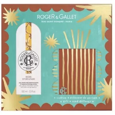 Parapharmacie en ligne > Beauté & Soins > Idées cadeaux > Cadeaux pour homme Roger&Gallet Coffret Eau parfumée bienfaisante Bois d'orange 100 ml + Diffuseur - Publicité Parapharmacie en ligne > Beauté & Soins > Idées cadeaux > Cadeaux pour homme Roger&Gallet Coffret Eau parfumée bienfaisante Bois d'orange 100 ml + Diffuseur - Publicité