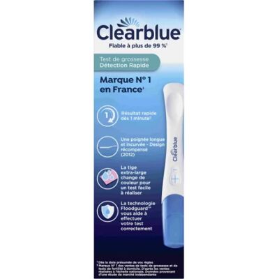 Parapharmacie en ligne > Bébé & Maman > Produits pour maman Clearblue Test de grossesse Détection rapidex 1 - Publicité Parapharmacie en ligne > Bébé & Maman > Produits pour maman Clearblue Test de grossesse Détection rapidex 1 - Publicité