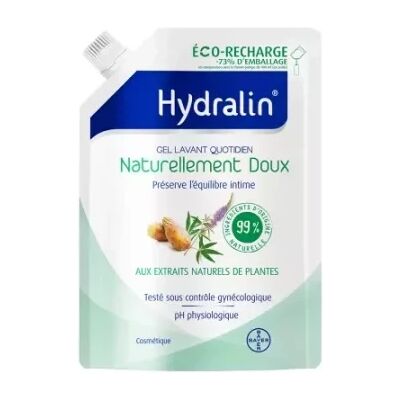 Hydralin Modèle - Peau sensible - Recharge écologique - Gel d'hygiène intime - Publicité Hydralin Modèle - Peau sensible - Recharge écologique - Gel d'hygiène intime - Publicité