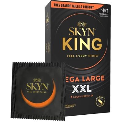 Parapharmacie en ligne > Hygiène & Premiers soins > Produits de sexualité > Préservatifs Skyn King Mega Large XXL Préservatifs x 10 - Publicité Parapharmacie en ligne > Hygiène & Premiers soins > Produits de sexualité > Préservatifs Skyn King Mega Large XXL Préservatifs x 10 - Publicité