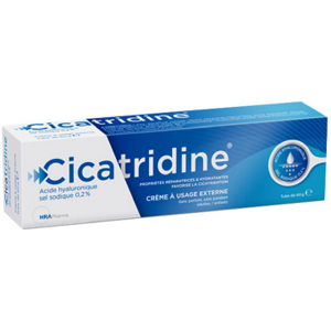 Crème Cicatridine à l'Acide Hyaluronique - Soin réparateur - Publicité Crème Cicatridine à l'Acide Hyaluronique - Soin réparateur - Publicité