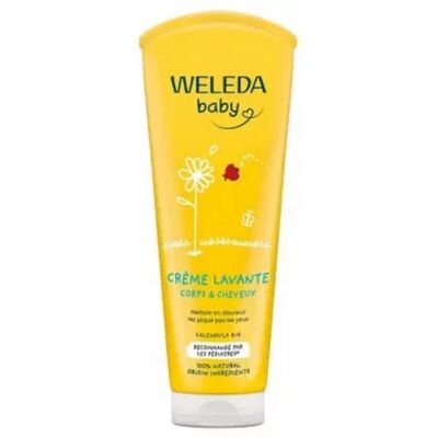 Crème de Douche Calendula Weleda pour Bébé - Crème de Douche - Publicité Crème de Douche Calendula Weleda pour Bébé - Crème de Douche - Publicité