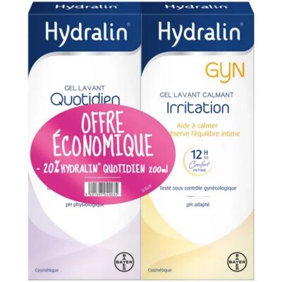 Hydralin Gel Lavant Quotidien et Gyn - Soins Intimes - Publicité Hydralin Gel Lavant Quotidien et Gyn - Soins Intimes - Publicité