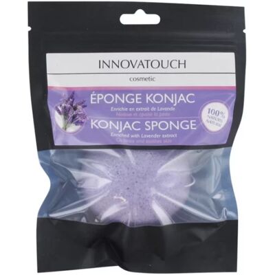 Parapharmacie en ligne > Hygiène & Premiers soins > Produits pour la douche et le bain Innovatouch Éponge Konjac Enrichie en Extrait de Lavande - Publicité Parapharmacie en ligne > Hygiène & Premiers soins > Produits pour la douche et le bain Innovatouch Éponge Konjac Enrichie en Extrait de Lavande - Publicité