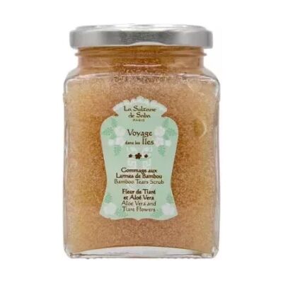 Parapharmacie en ligne > Beauté & Soins > Produits de soins du corps > Gommages pour le corps La Sultane de Saba Gommage Corps Larmes de Bambou Fleur de Tiaré Aloé Vera 300 ml - Publicité Parapharmacie en ligne > Beauté & Soins > Produits de soins du corps > Gommages pour le corps La Sultane de Saba Gommage Corps Larmes de Bambou Fleur de Tiaré Aloé Vera 300 ml - Publicité