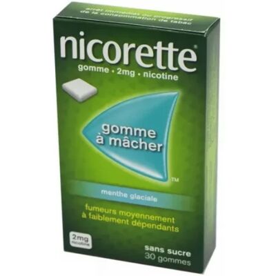 Médicaments sans ordonnance > Médicaments pour le sevrage tabagique Nicorette 3 mg Menthe Glaciale Gommes à mâcher x 30 - Publicité Médicaments sans ordonnance > Médicaments pour le sevrage tabagique Nicorette 3 mg Menthe Glaciale Gommes à mâcher x 30 - Publicité