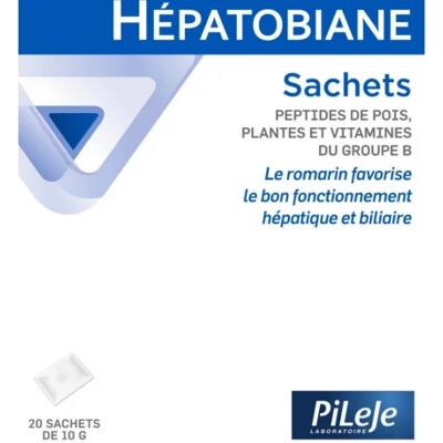 Pileje Hepatobiane 20 Sachets - Soutien détox hépatique - Publicité Pileje Hepatobiane 20 Sachets - Soutien détox hépatique - Publicité