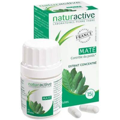 Naturactive Maté 30 Gélules - Complément alimentaire - Publicité Naturactive Maté 30 Gélules - Complément alimentaire - Publicité
