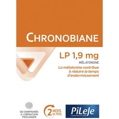Pileje Chronobiane LP 1,9 mg 60 comprimés - Complément sommeil - Publicité Pileje Chronobiane LP 1,9 mg 60 comprimés - Complément sommeil - Publicité