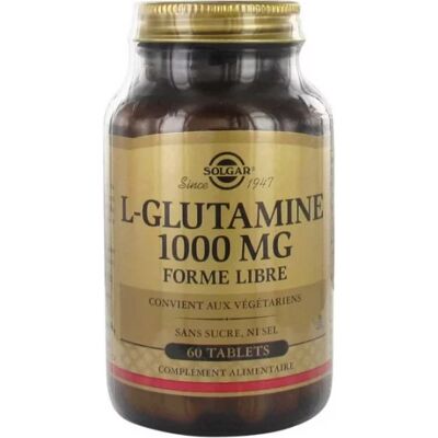 Solgar L-Glutamine 1000 mg Forme Libre - Complément Alimentaire - Publicité Solgar L-Glutamine 1000 mg Forme Libre - Complément Alimentaire - Publicité
