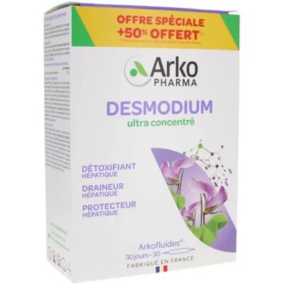 Arkopharma Desmodium Détox Support Hépatique - 30 Ampoules - Publicité Arkopharma Desmodium Détox Support Hépatique - 30 Ampoules - Publicité
