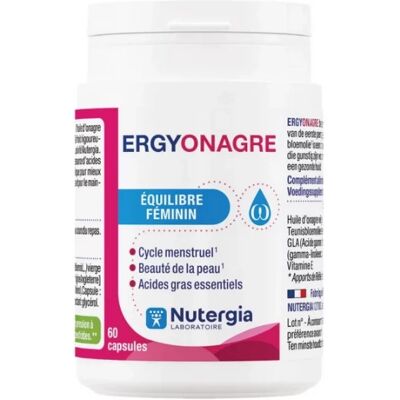 Nutergia Ergyonagre - Omega 6 - 60 Capsules - Complément alimentaire - Publicité Nutergia Ergyonagre - Omega 6 - 60 Capsules - Complément alimentaire - Publicité