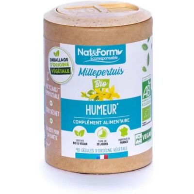 Nat&Form Millepertuis Bio Soutien - Complément alimentaire - Publicité Nat&Form Millepertuis Bio Soutien - Complément alimentaire - Publicité