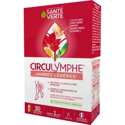 Sante Verte Circulymphe Capsules Jambes Légères - Santé Veineuse - Publicité Sante Verte Circulymphe Capsules Jambes Légères - Santé Veineuse - Publicité