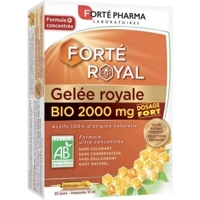 Forté Pharma Gelée Royale 2000mg - 20 Ampoules - Complément Alimentaire - Publicité Forté Pharma Gelée Royale 2000mg - 20 Ampoules - Complément Alimentaire - Publicité