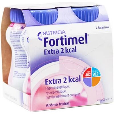 Nutricia Fortimel Extra 2kcal Fraise - Complément Nutritionnel - Publicité Nutricia Fortimel Extra 2kcal Fraise - Complément Nutritionnel - Publicité