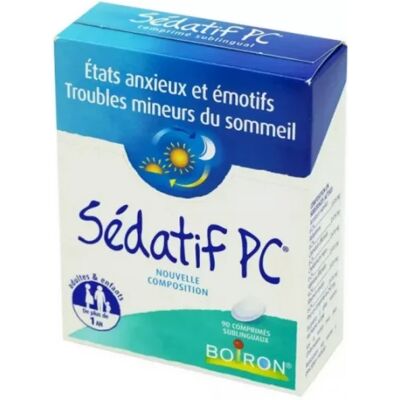 Boiron Sedatif PC Soulagement homeopathique - Stress, Anxiété - 90 Comprimés - Publicité Boiron Sedatif PC Soulagement homeopathique - Stress, Anxiété - 90 Comprimés - Publicité