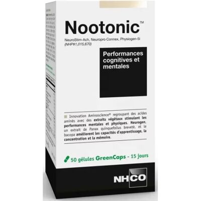 NHCO Nootonic Performance Mentale 50 Gélules - Compléments Alimentaires - Publicité NHCO Nootonic Performance Mentale 50 Gélules - Compléments Alimentaires - Publicité