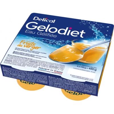 Delical Gelodiet Eau Gélifiée - Complément alimentaire pour dysphagie - Publicité Delical Gelodiet Eau Gélifiée - Complément alimentaire pour dysphagie - Publicité