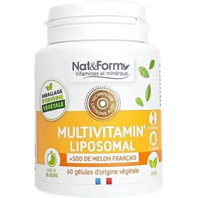 Nat & Form Multivitamin Liposomal Capsule - Multivitamin - Publicité Nat & Form Multivitamin Liposomal Capsule - Multivitamin - Publicité