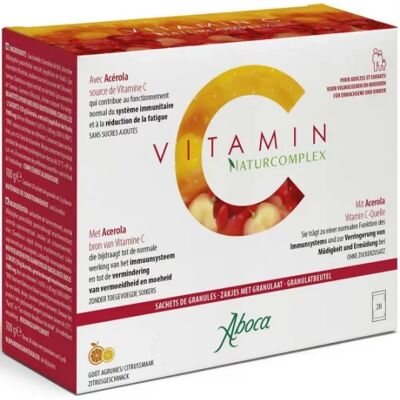 Aboca Vitamine C Naturcomplex - 20 sachets - Compléments alimentaires - Publicité Aboca Vitamine C Naturcomplex - 20 sachets - Compléments alimentaires - Publicité