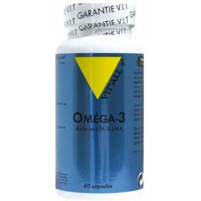 Vitall + Huile de Poisson Omega-3 1000mg 60 Capsules - Publicité Vitall + Huile de Poisson Omega-3 1000mg 60 Capsules - Publicité