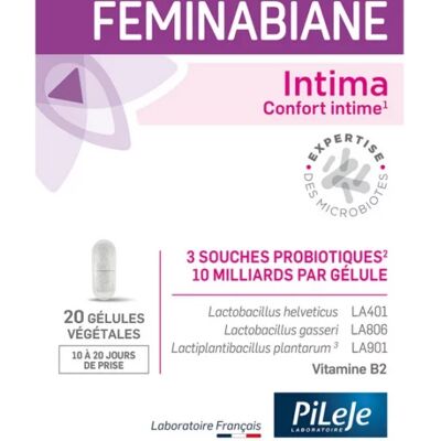 Feminabiane Intima de Pileje - Confort intime x20 gélules - Publicité Feminabiane Intima de Pileje - Confort intime x20 gélules - Publicité