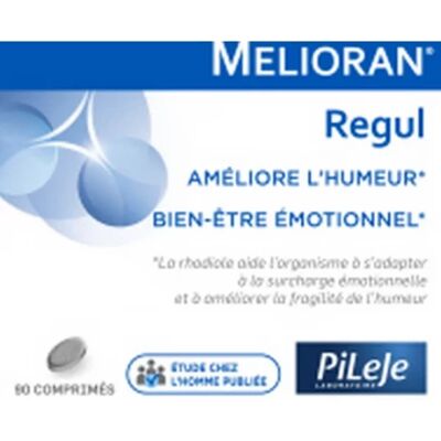 Pileje Melioran Regul - Complément pour le Stress & l'Humeur - 90 Comprimés - Publicité Pileje Melioran Regul - Complément pour le Stress & l'Humeur - 90 Comprimés - Publicité