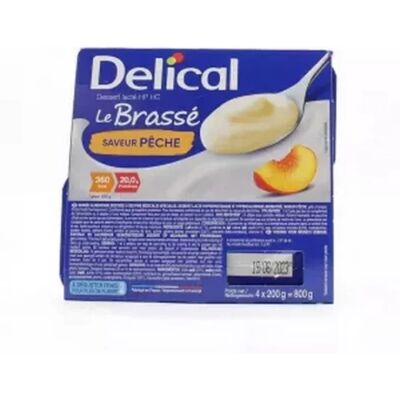 Yaourt Pêche Delical 4x200g - Produit Laitier - Publicité Yaourt Pêche Delical 4x200g - Produit Laitier - Publicité