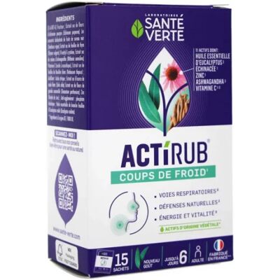 SANTE VERTE Actirub Hiver - Complément Alimentaire - Publicité SANTE VERTE Actirub Hiver - Complément Alimentaire - Publicité