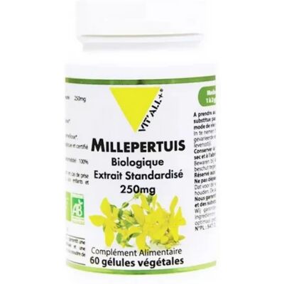 Vitall + Millepertuis Bio 250mg - Complément Alimentaire - Publicité Vitall + Millepertuis Bio 250mg - Complément Alimentaire - Publicité