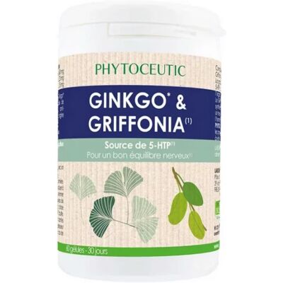 Phytoceutic Ginkgo & Griffonia 60 Gélules - Complément alimentaire - Publicité Phytoceutic Ginkgo & Griffonia 60 Gélules - Complément alimentaire - Publicité
